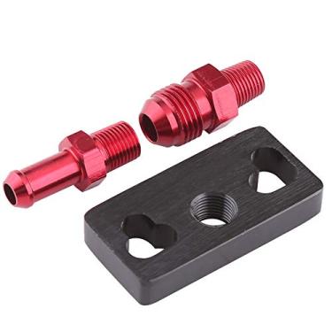 Imagem de KIMISS Adaptador de trilho de combustível para carro, adaptador de regulador de pressão de trilho de combustível NPT 1/8 para com acessórios