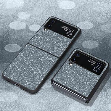 Imagem de Para Sumsung ZFlip3 Case Luxo Bling Sparkle Glitter Hard PC Proteger Shell Capa Para Samsung Galaxy Z Flip3 Flip 3 5G Z3, preto, 02, para Z Flip3 5G