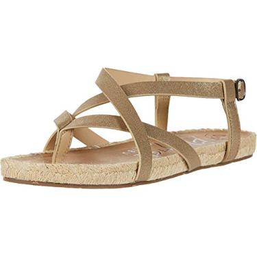 Imagem de Sandália feminina Blowfish Malibu Granola Rope, Gold Cosmic Metallic, 6.5