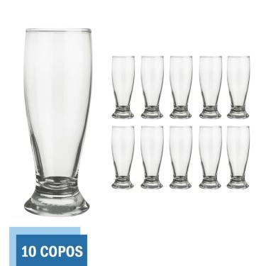 Imagem de Conjunto 10 Copos Vidro 300ml Munich Chop Transparente Nadir