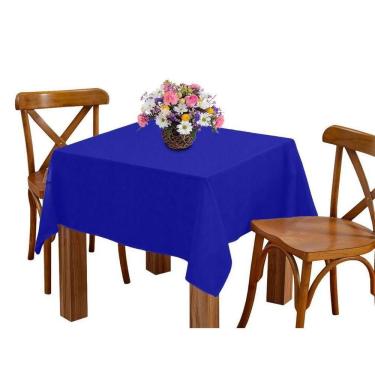 Imagem de Toalha De Mesa 6 Lugares 2,00M Retangular Oxford Azul Royal