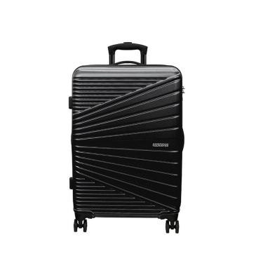 Imagem de Mala de Viagem Media Exp Abs American Tourister By Samsonite Recife Cadeado Tsa Rodas Duplas Preta