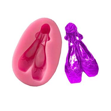 Imagem de Lindo molde de silicone para amantes de dança fondant faça você mesmo moldes de chocolate para doces pirulitos sobremesas cubo de gelo chiclete argila sabão biscoito gesso resina cupcake topo de bolo moldes decoração de bolo