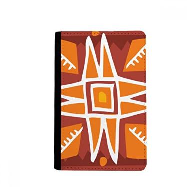 Imagem de Orange Sun Mexico Totems Civilização Antiga Porta Passaporte Notecase Burse Carteira Capa Bolsa Cartão, Multicolor