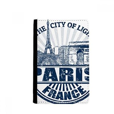 Imagem de Porta-passaporte com bandeira da França de Paris Torre Eiffel arquitetura Notecase Burse carteira porta-cartões, Multicolor