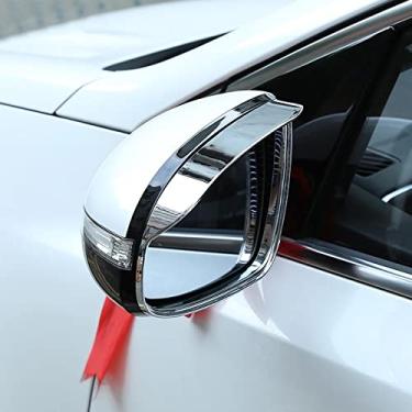 Imagem de JIERS Para Kia Sportage 4 QL KX5 2016-2020, espelho giratório ABS cromado para porta lateral do carro retrovisor para cobertura de sobrancelha de chuva