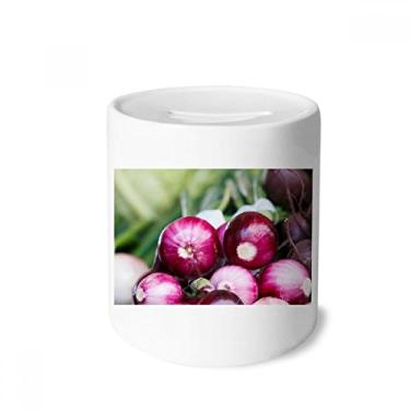 Imagem de DIYthinker Caixa para dinheiro com cebola fresca, temperada, para presente de cofrinho