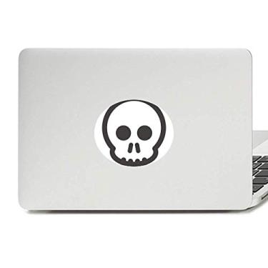 Imagem de Adesivo de notebook com emblema de vinil Frank Black Skeleton Chat Happy