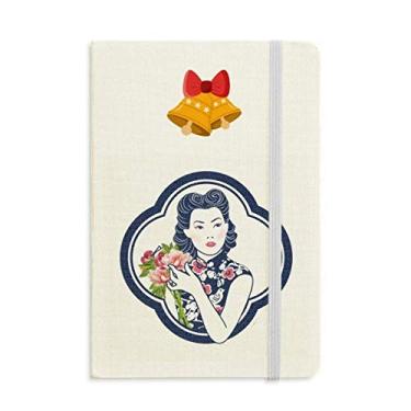 Imagem de Caderno de beleza floral da cultura chinesa mas jingling Bell