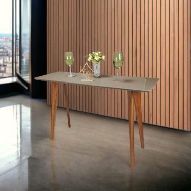 Imagem de Aparador com Vidro 120x40cm Slim  Cinza