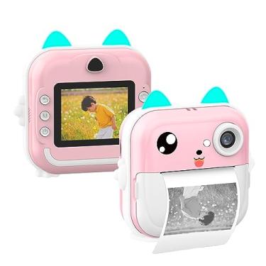 Imagem de Câmera instantânea infantil fofa Câmera digital infantil de 24 MP Câmera de impressão instantânea infantil com tela IPS de 2,4 polegadas Gravador de vídeo Filtros fofos Foco automático Presentes do*