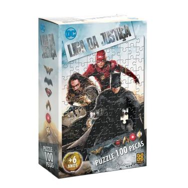 Imagem de Puzzle 100 peças Liga da Justiça - Filme
