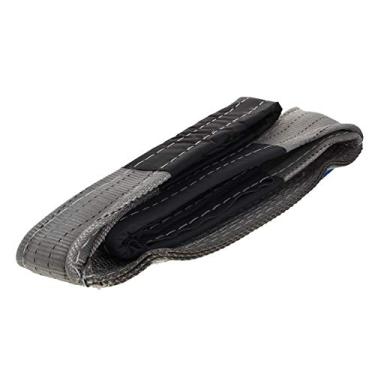 Imagem de Bettomshin Alça de elevação de 5 cm x 1 m, correias de elevação de teia, capacidade de 1,99 kg, para construção, equipamento, reboque, içamento, engrenagem de trabalho, cinza, 1 peça