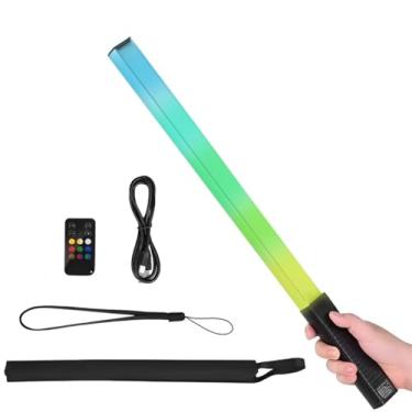 Imagem de Bastão De Led Iluminador Rgb Controle Remoto Cabo Case Q508a