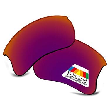 Imagem de Bwake Lentes de reposição para óculos de sol Oakley Flak Jacket XLJ - roxo framboesa polarizado
