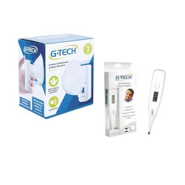 Imagem de Inalador Nebulizador Portatil Silencioso G-tech + Termometro