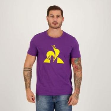 Imagem de Camiseta Le Coq Sportif N 5 Logo Roxa-Masculino