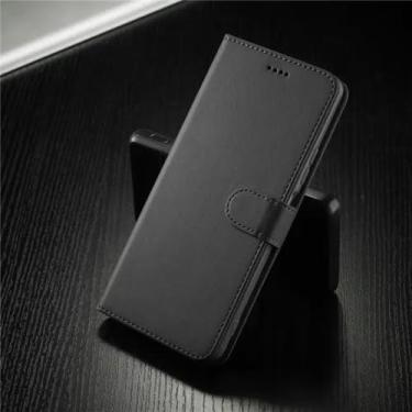 Imagem de Capa carteira de couro para Xiaomi X3 NFC Pro X4 M3 M4 F3 Capa magnética à prova de choque para telefone Poco X4 M4 Pro, preto claro, para POCO X4 Pro 5G