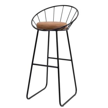 Imagem de Banco Alto Sunset Banqueta Estofada Balcão Cozinha Churrasqueira Preto/Durango Kaki