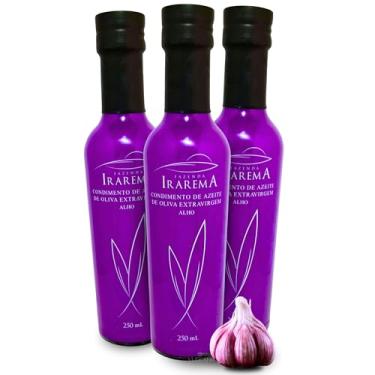 Imagem de Azeite Extra Virgem com Aroma Natural de Alho Fazenda Irarema 250ml - 3 UN