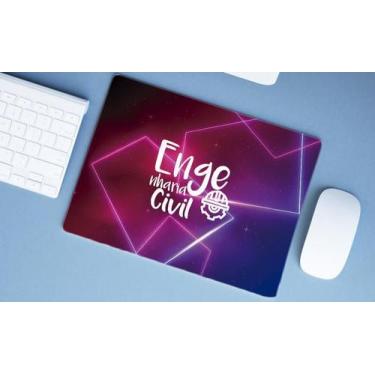 Imagem de Mouse Pad Emborrachado Personalizado Grande Engenharia Civil - Deluzz
