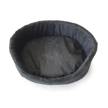 Imagem de Cama São Benedito Pet Europa Luxo Sued Preta para Cães - Tamanho 1