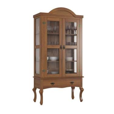 Imagem de Cristaleira Luis XV Alta - Apaixone&Decore, Amêndoa