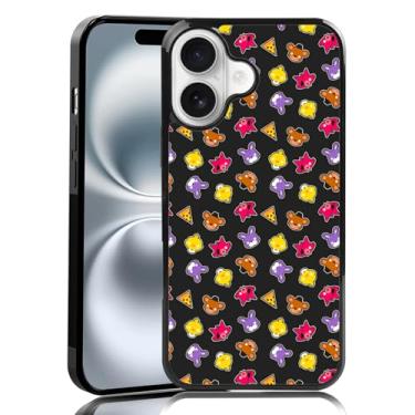 Imagem de MMYAJT Linda capa de celular com desenho animado urso e raposa adequada para iPhone 16, capa protetora de TPU à prova de choque FNAF Five Nights capa de telefone presente para meninos meninas homens