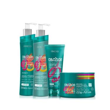 Imagem de Amend Cachos Sh 250ml + Cond 250ml + Masc 250ml + Leave-in Cacheado 25