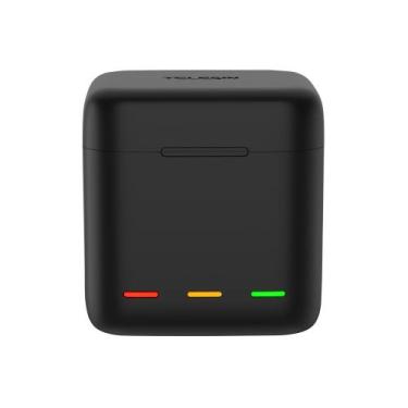 Imagem de Carregador Triplo Preto para GoPro 9, 10, 11 e 12 Black - Telesin