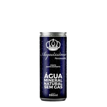 Imagem de Água Mineral Natural Sem Gás Lata Acquíssima 350ml - Acquissima