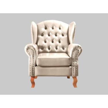 Imagem de Poltrona Imperador Chesterfield Cadeira Decorativa Vintage  - Bella De
