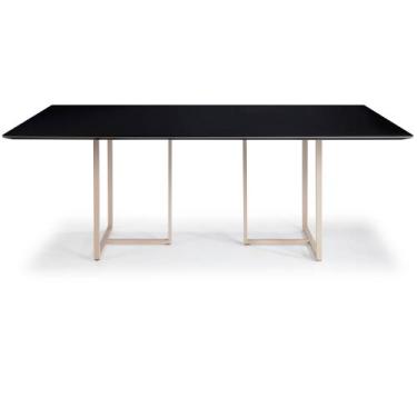 Imagem de Mesa Jantar Macapá Aço Carbono Dourado - Drop mobiliário