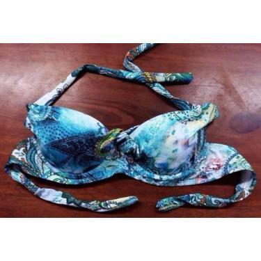 Imagem de Biquini Sutiã Avulso De Bojo - Verde Escuro - Marrom G - Alex Bali, Az