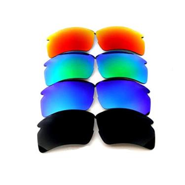 Imagem de Lentes de reposição Galaxy para óculos de sol Oakley Flak 2.0 XL, seleção múltipla, ____Preto/Azul/Verde/Vermelho, regular
