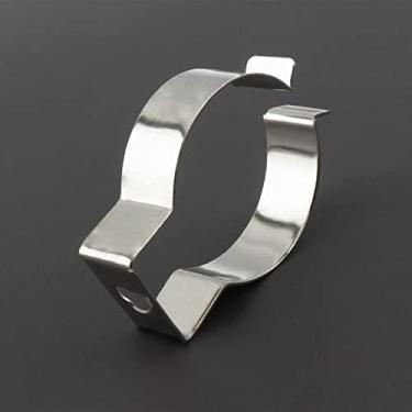 Imagem de RTNLIT Pacote com 50 clipes T8 U Suporte para lâmpadas LED de 2,5 m e acessórios de montagem de tubos fluorescentes, braçadeiras de revestimento de níquel de ferro, suporte de lâmpada, braçadeiras de