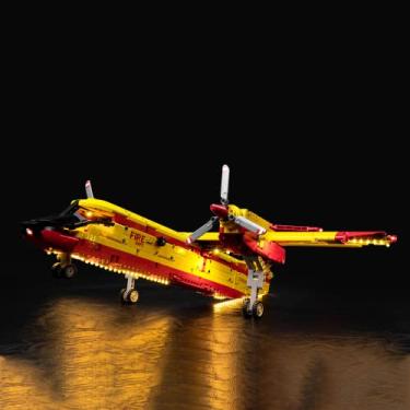 Imagem de Bourvill LED Lights Kit for Lego Technic Firefighter Aircraft 42152- Lights Set Compatible with Lego 42152 Set -Classic Version (Lights Kit Without Model)