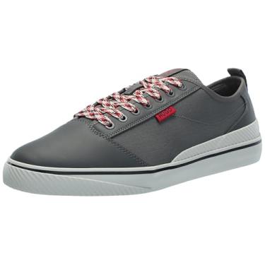 Imagem de HUGO Tênis masculino Ripstop Nylon cano baixo, Verde espinafre, 42