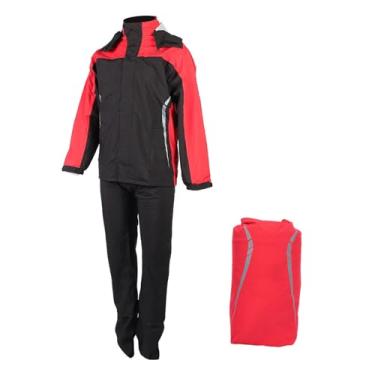 Imagem de Aqxreight Fato de Chuva para Motocicleta à Prova de água, Respirável, Leve, Jaqueta de Chuva, Calças Com Capas de Sapato Ocultas para Passeios Ao Ar Livre, Pesca, Calças para (L)