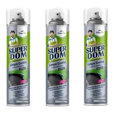 Imagem de Kit 3 Limpa Grelha Desengordurante Brilho Churrasco Airfryer Domline 2