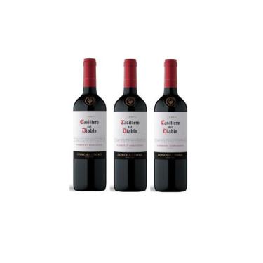 Imagem de Kit Vinho Casillero Del Diablo Cabernet Sauvignon 750ml 3uni - Concha 