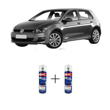 Imagem de SPRAY AUTOMOTIVO Cinza Carbono VW + SPRAY VERNIZ 300ML - Sherwin Willi