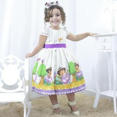 Imagem de Vestido infantil festa da Dora Aventureira - Moderna Meninas, 06 - 4 a