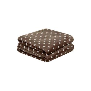Imagem de Manta Cobertor Flannel Macia Petit Poá Casal Padrão 01 Peça - Stinely 
