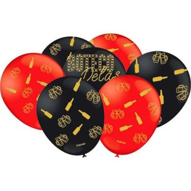 Imagem de Balão de Festa Decorado Boteco Delas 9" 23cm - 25 unidades - Festcolor