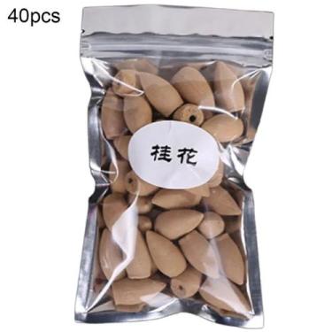 Imagem de Incenso Tipo Cone Cascata Backflow Refluxo Vários Aromas C/ 40 Cones -