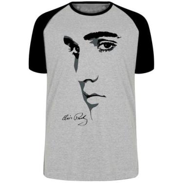 Imagem de Camiseta Elvis Presley Rei do Rock Blusa Plus Size extra grande adulto