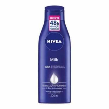 Imagem de Loção hidratante nivea 200 ml milk pele extra seca