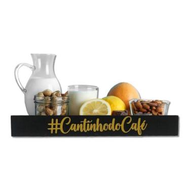 Imagem de Cantinho Do Café Bandeja Decorativa Enfeite De Mesas Café - CasaBebeDe