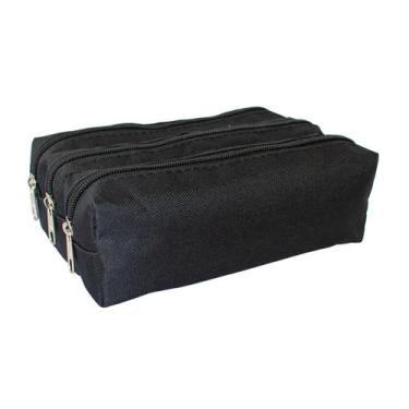 Imagem de Estojo Triplo Liso - Look, Preto